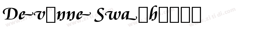Devinne Swash字体转换